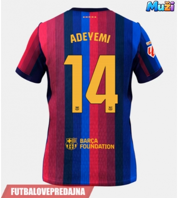 Lacne Muži Futbalové dres Barcelona Karim Adeyemi #14 2026-27 Krátky Rukáv - Domáci